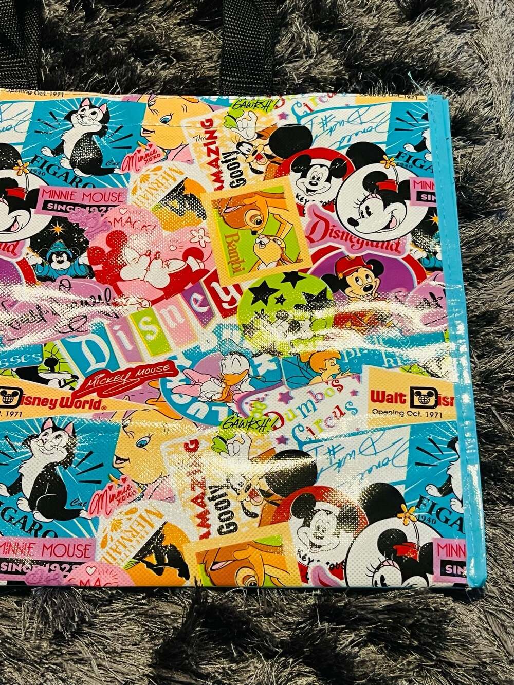 Disney Parks Character Collage Reusable Tote Bag